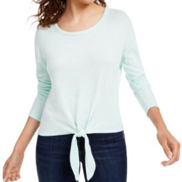 Younique Tops - Crave Fame Tie Front Top M Lattice Back Mint Green 905